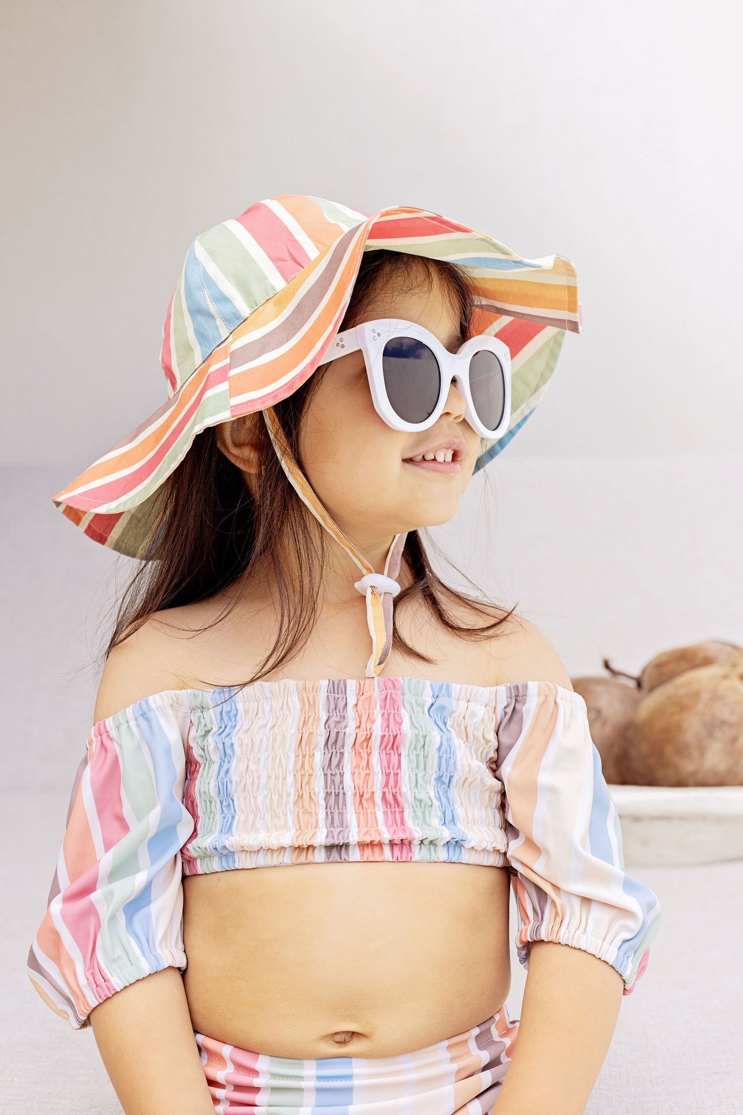 SIZE 2 Sun Stripe Swimsuit UPF50+