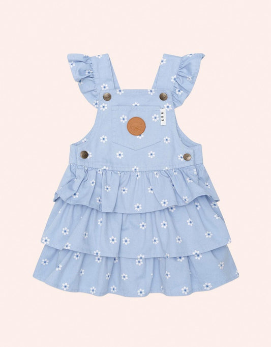 Ditsy Floral Tiered Overall Dress