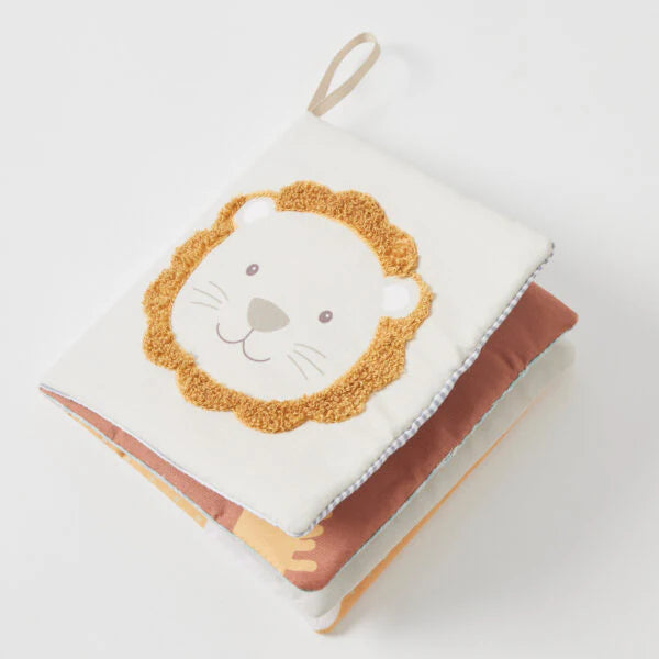 Plush Safari Baby Book