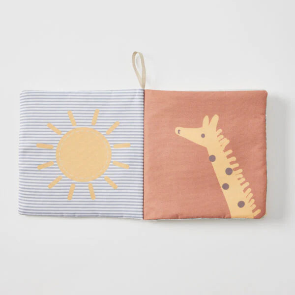 Plush Safari Baby Book