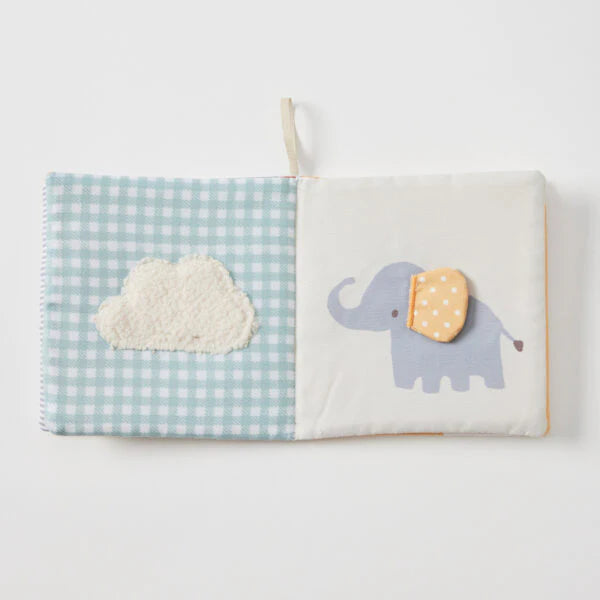 Plush Safari Baby Book