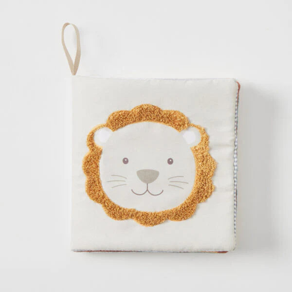 Plush Safari Baby Book