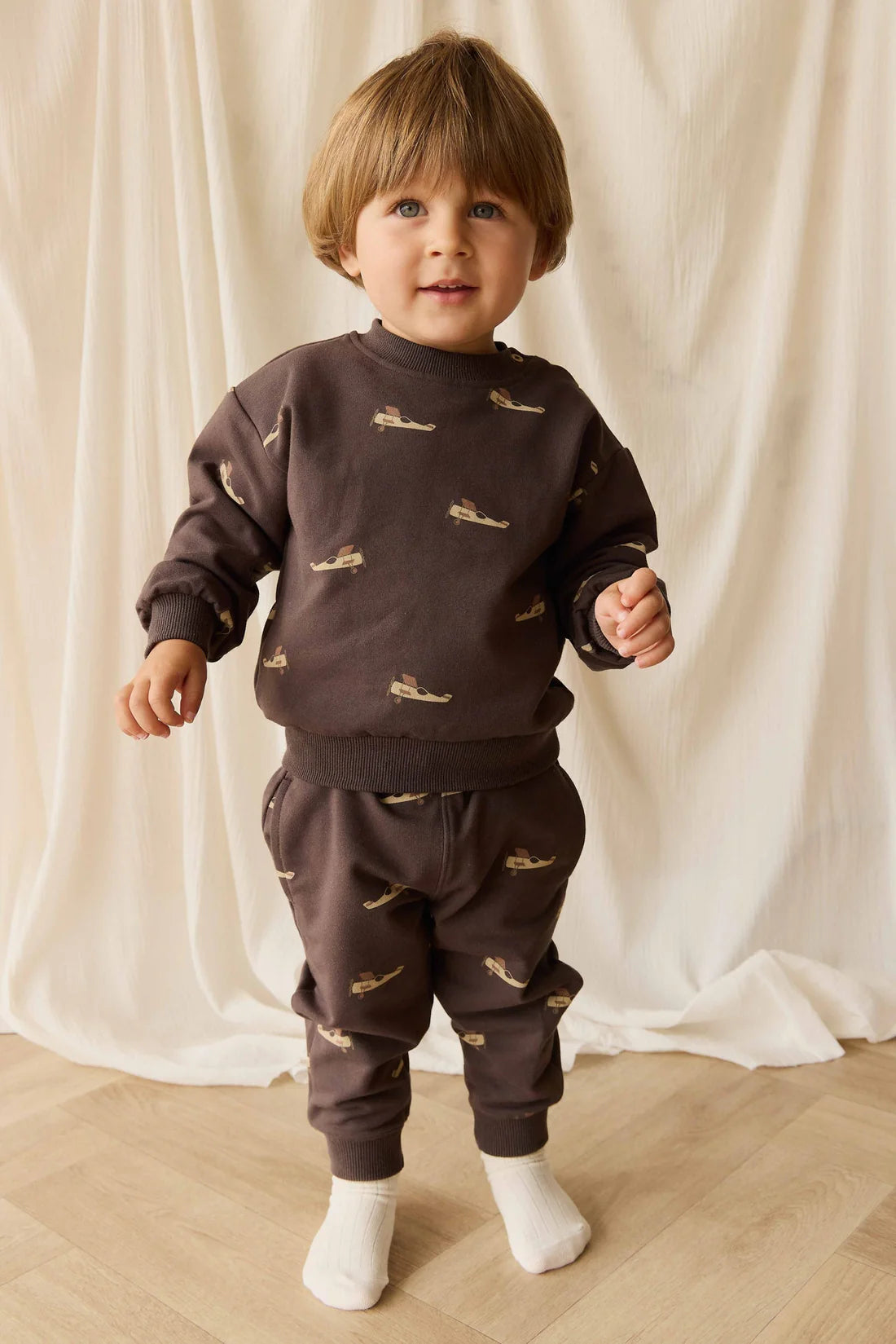 Organic Cotton Peyton Track Pant | Pilot Planes Bistre