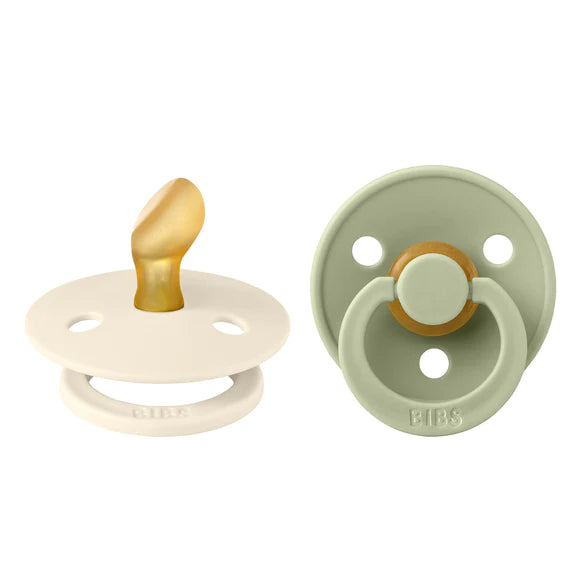 BIBS Dummies 'Anotomical' - Sage/Ivory 2PK