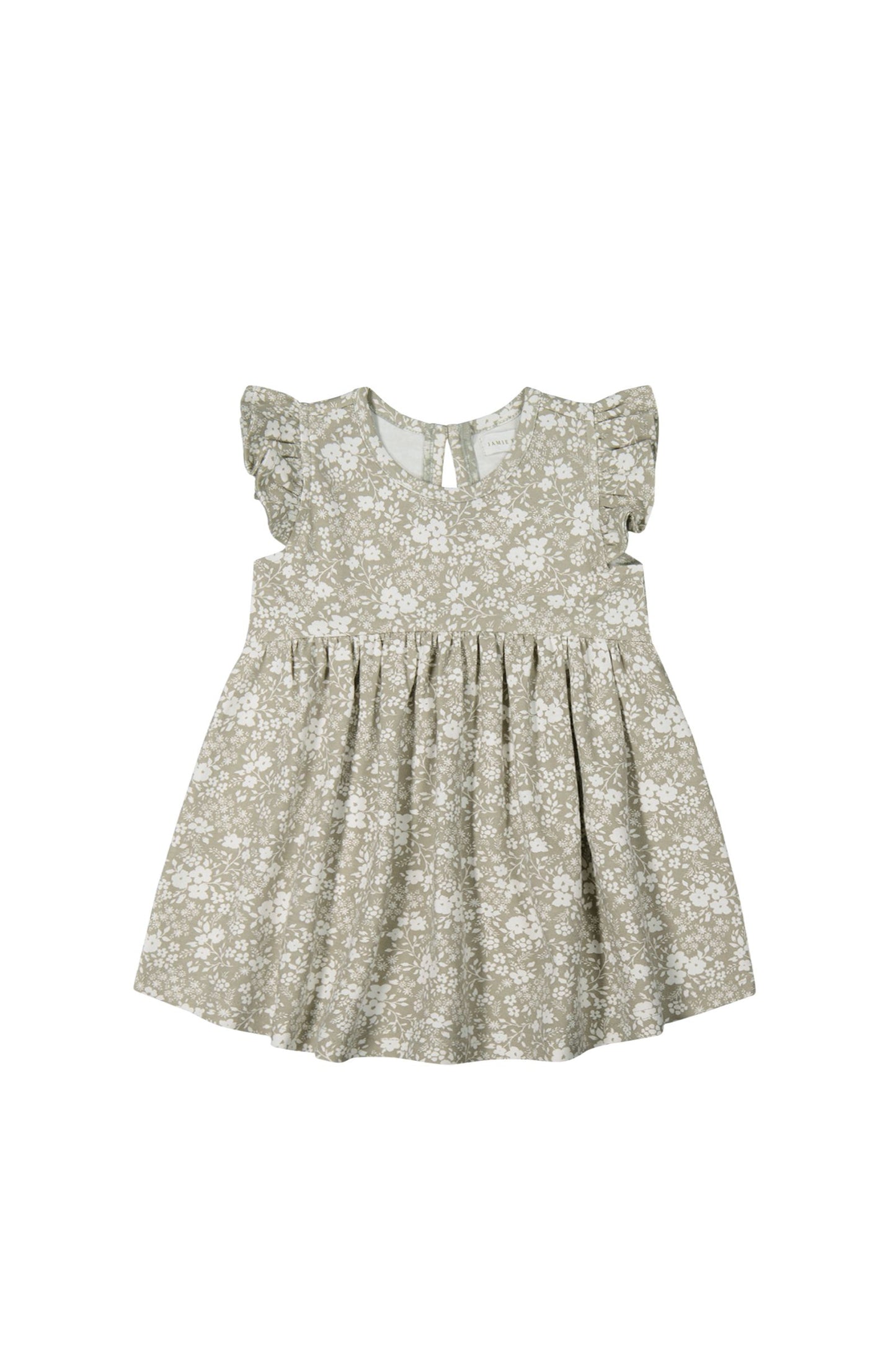 Organic Cotton Ada Dress | Pansy Floral Mist