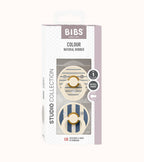 BIBS Dummies Studio Pin Ivory/Steel Blue Mix