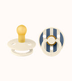 BIBS Dummies Studio Pin Ivory/Steel Blue Mix