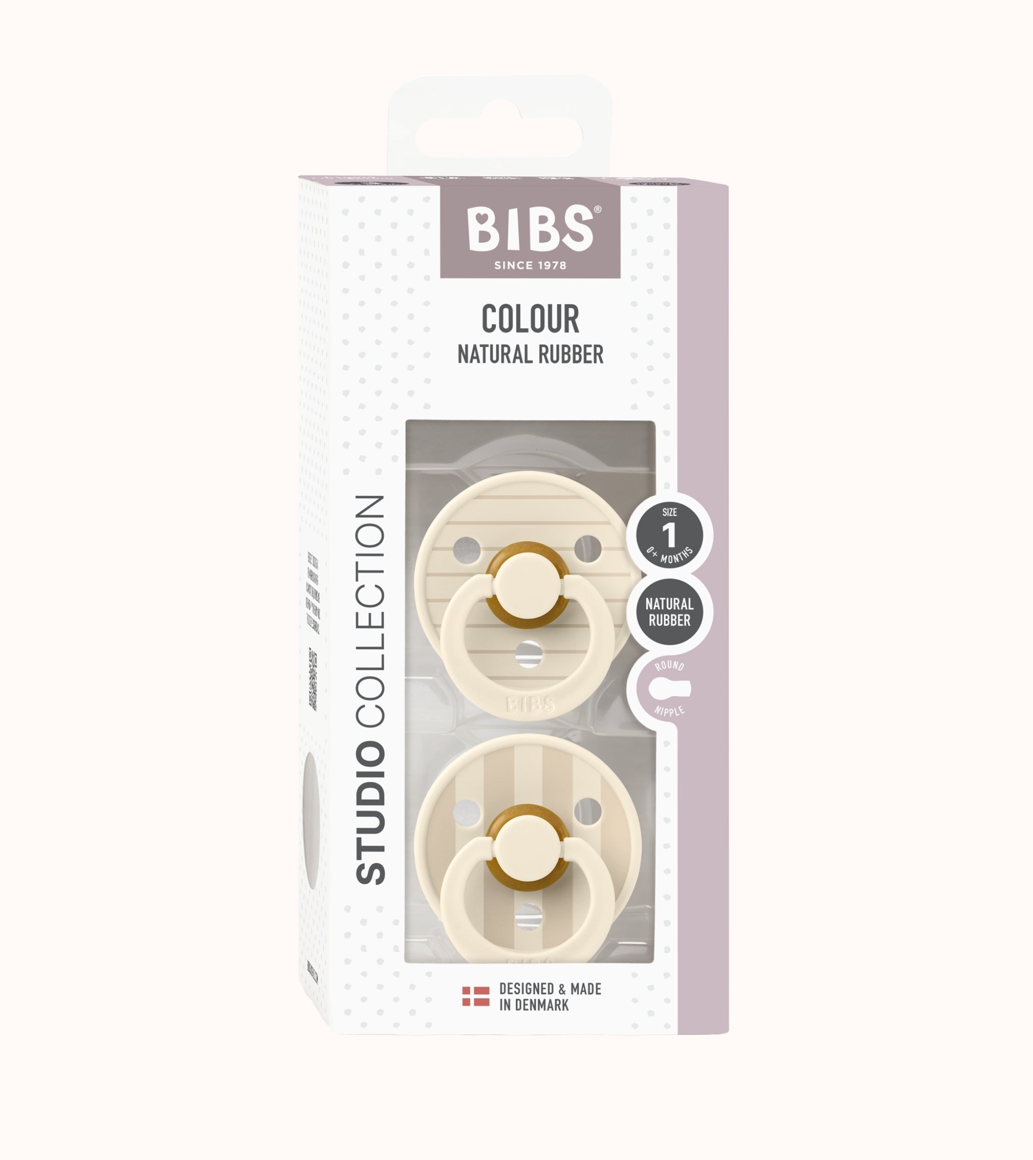 BIBS Dummies Studio Pin Ivory/Vanilla Mix