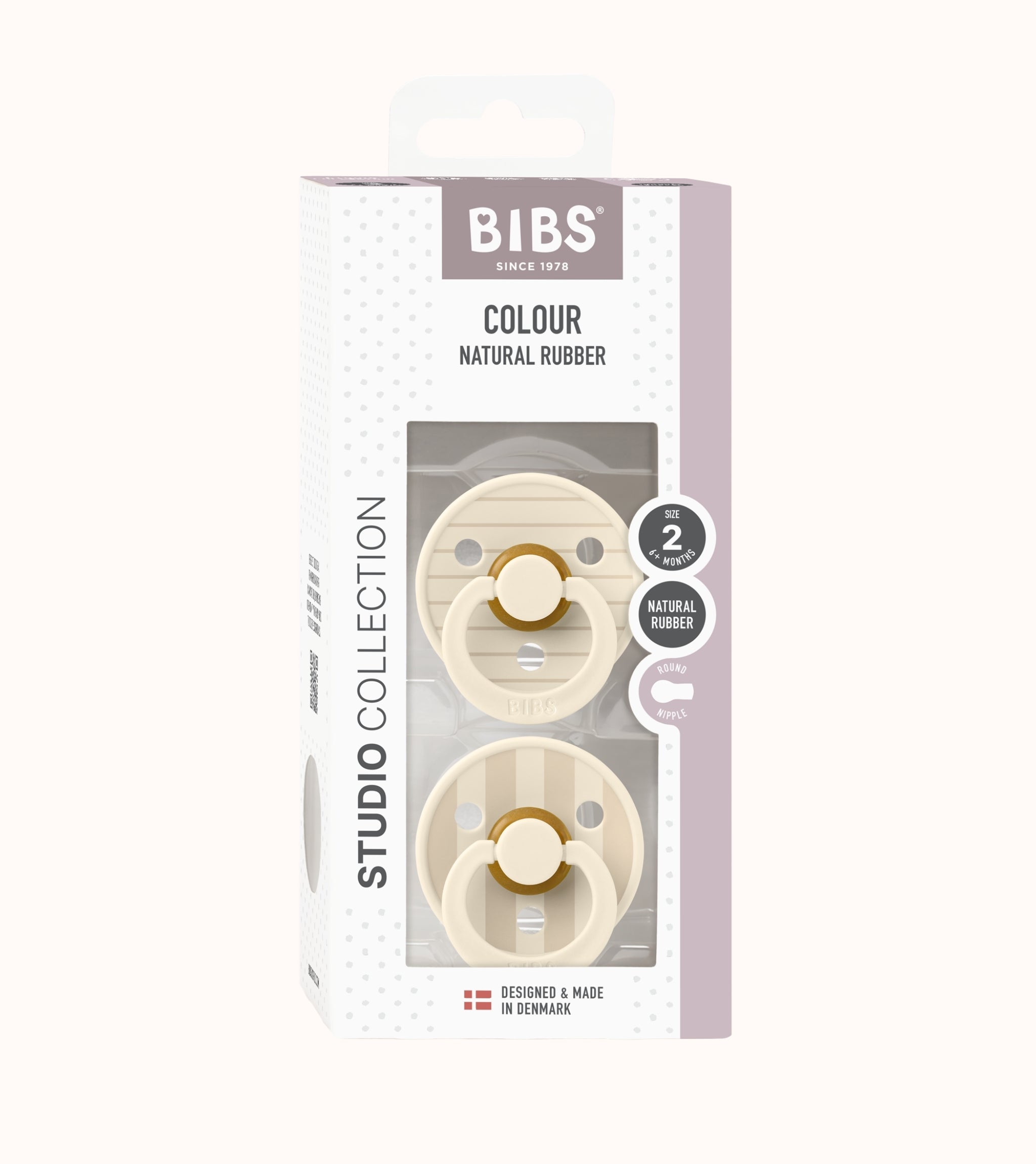 BIBS Dummies Studio Pin Ivory/Vanilla Mix