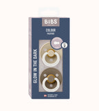 BIBS Round Glow Dummies Vanilla/Dark Oak