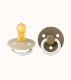 BIBS Round Glow Dummies Vanilla/Dark Oak