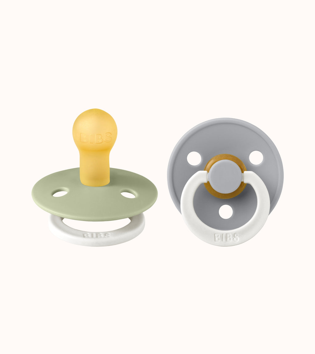 BIBS Round Glow Dummies Sage/Cloud