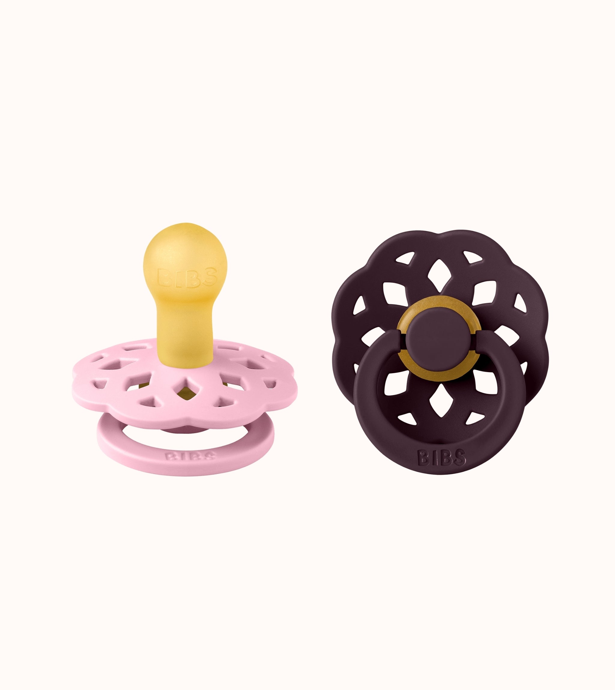 BIBS Dummies Boheme Baby Pink/Plum