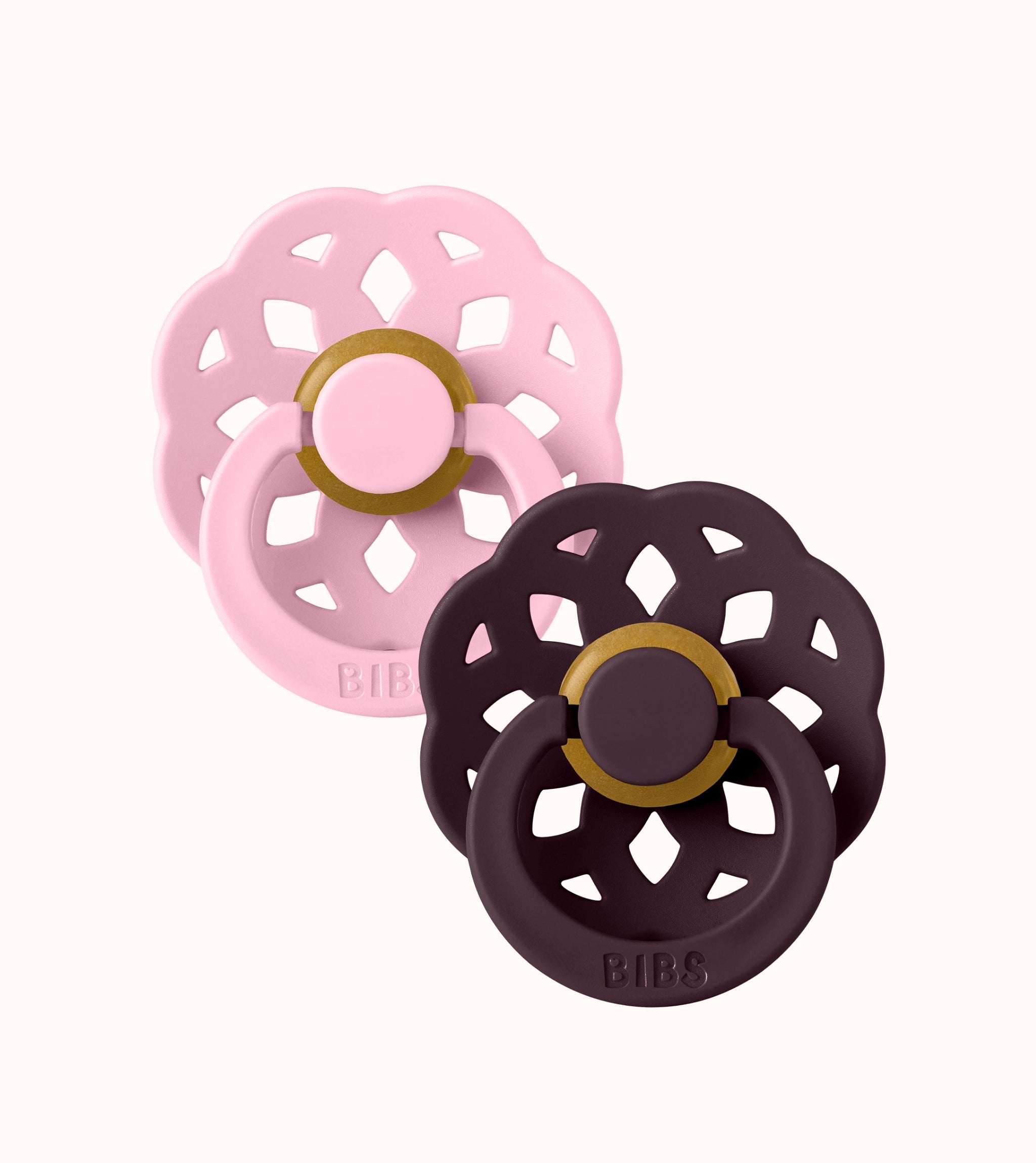 BIBS Dummies Boheme Baby Pink/Plum