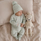 Textured Sky Knitted Bodysuit