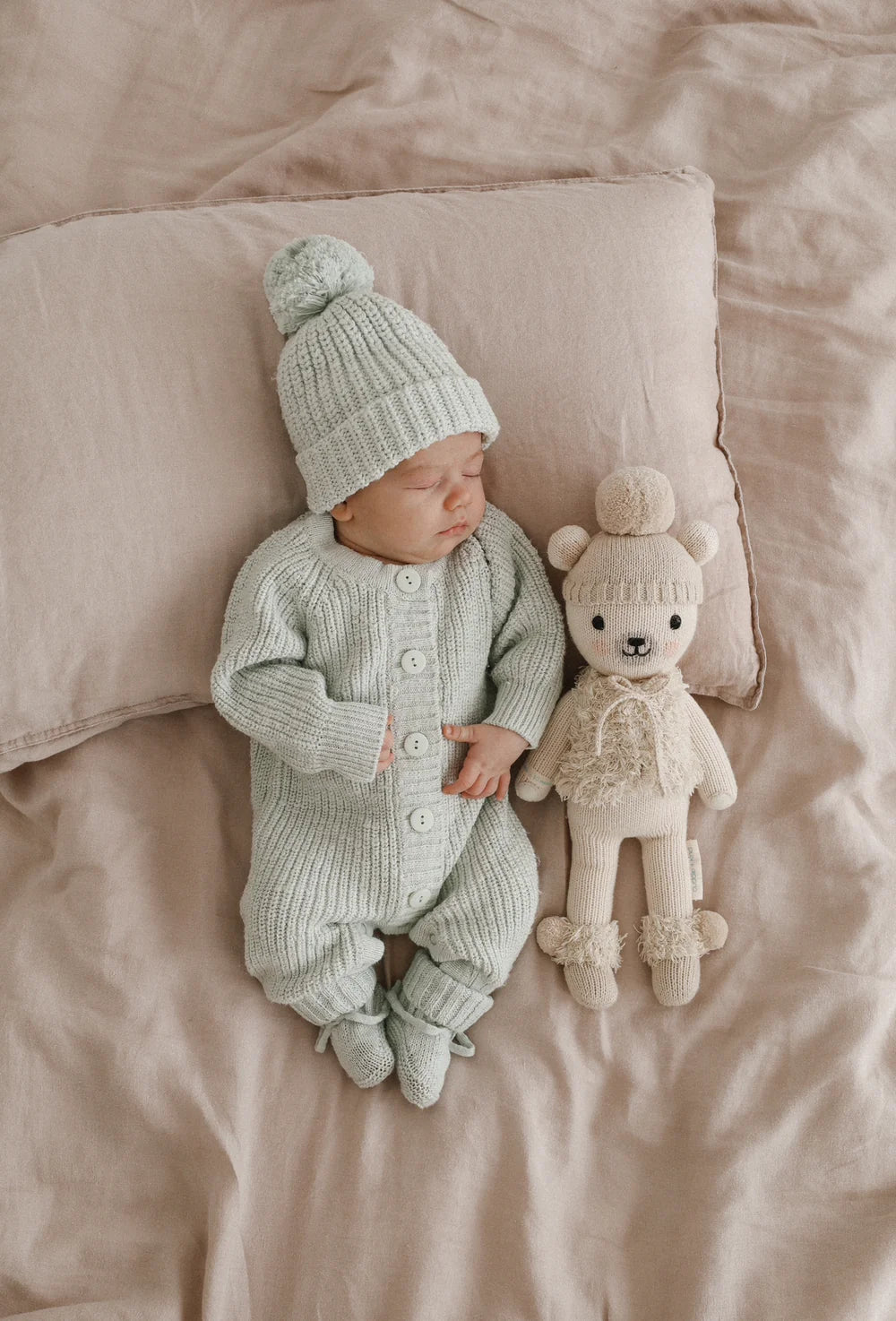 Textured Sky Knitted Bodysuit