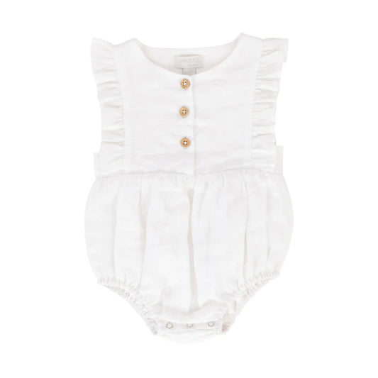 August Playsuit White SIZE 12-18M