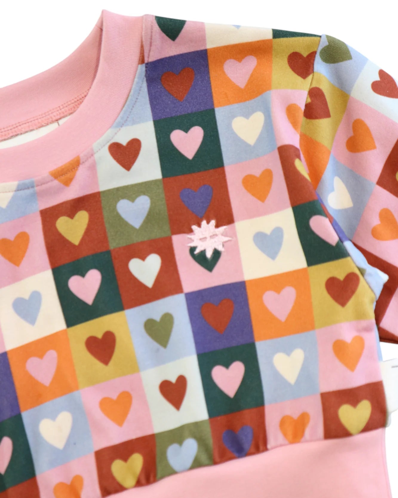 Heart Checkerboard Sweater