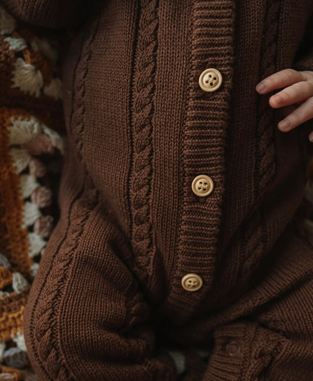 Chocolate Knit Romper Preorder