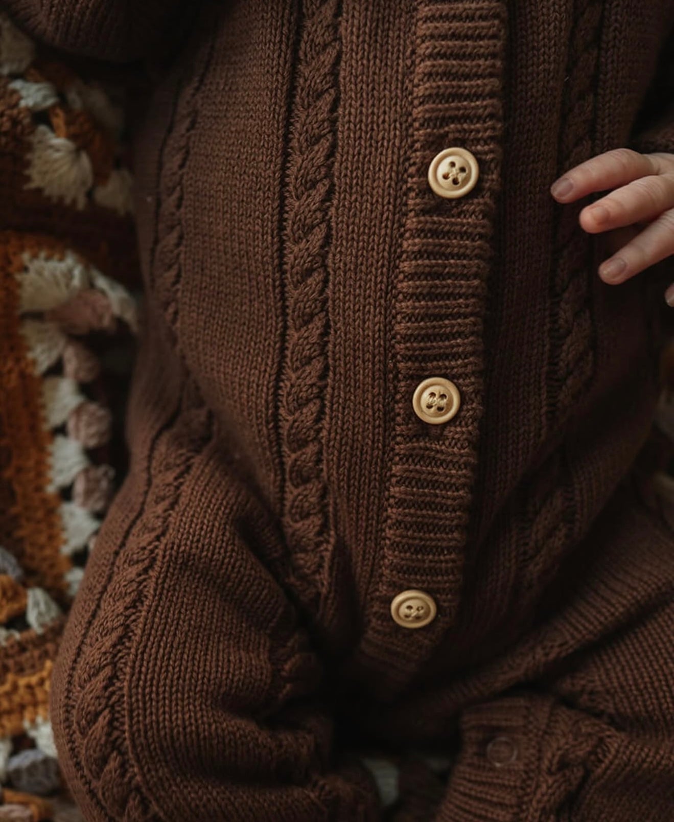 Chocolate Knit Romper Preorder