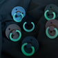 BIBS Dummies 'Night Glow' - Petrol/Deep Space