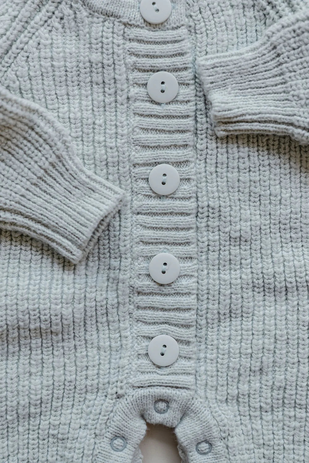 Textured Sky Knitted Bodysuit