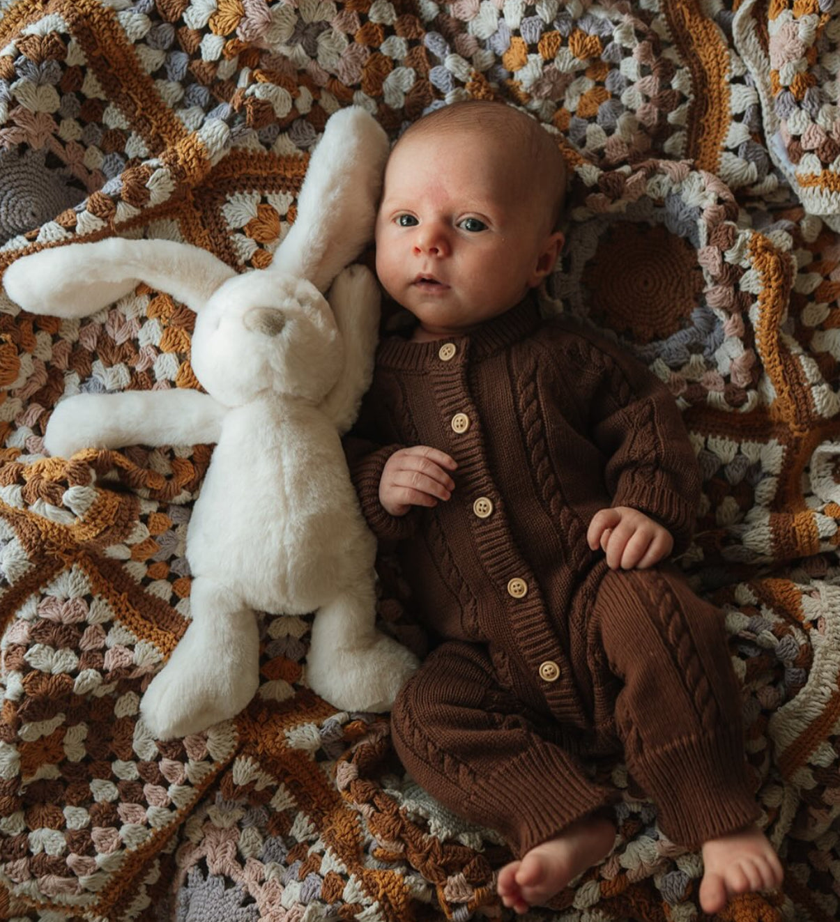 Chocolate Knit Romper Preorder