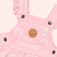 Blush Cord Tiered Overall Dress