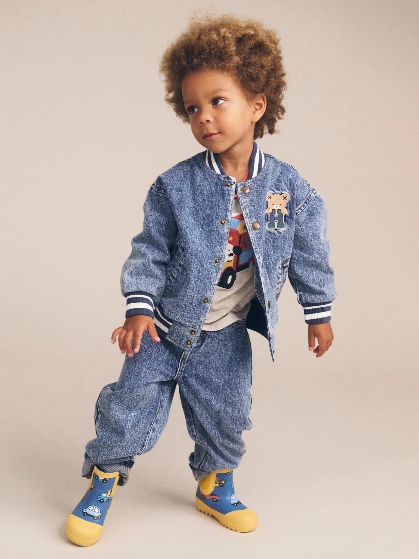 Dreamy Denim Bomber Jacket