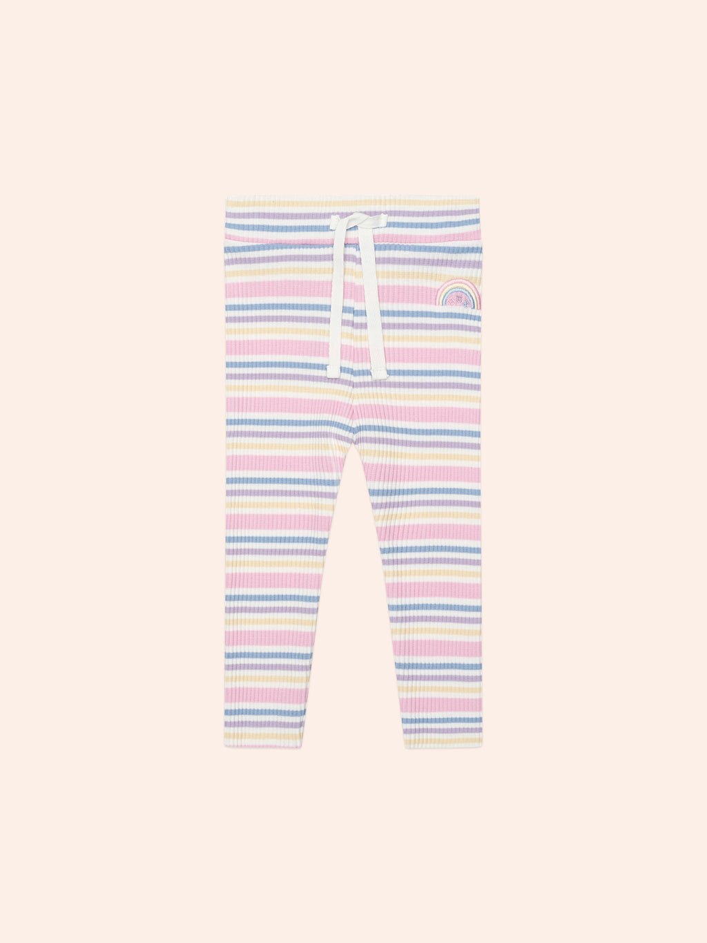Rainbow Stripe Rib Legging Size 1
