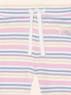 Rainbow Stripe Rib Legging Size 1