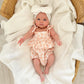 SIZE 0-3 Seashell Tie Shoulder Romper