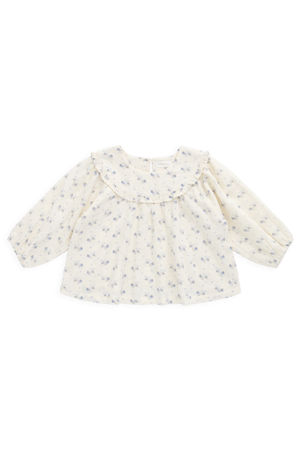 Organic Cotton Muslin Amira Blouse | Molly Blue