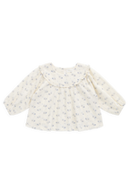 Organic Cotton Muslin Amira Blouse | Molly Blue