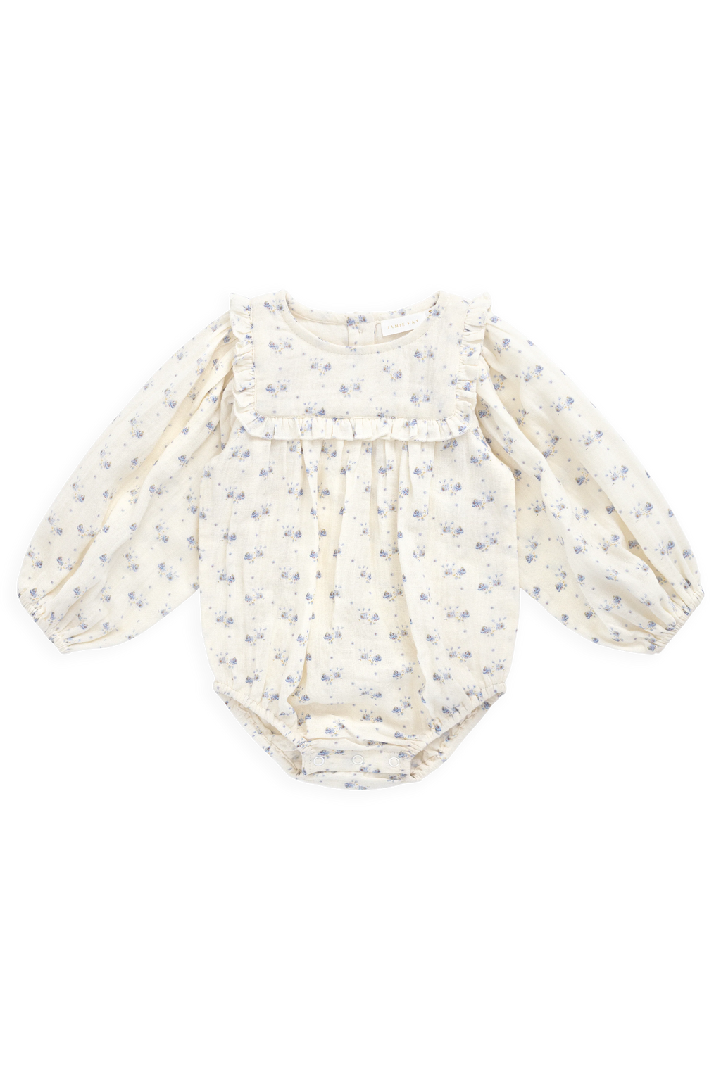 Organic Cotton Muslin Frances Playsuit | Molly Blue