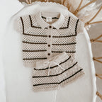 Espresso Stripe Button Down Set