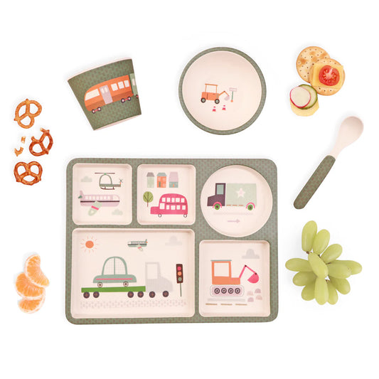 Divider Plate Gift Set | Trucks and Diggers