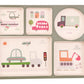 Divider Plate Gift Set | Trucks and Diggers