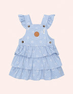 Ditsy Floral Tiered Overall Dress