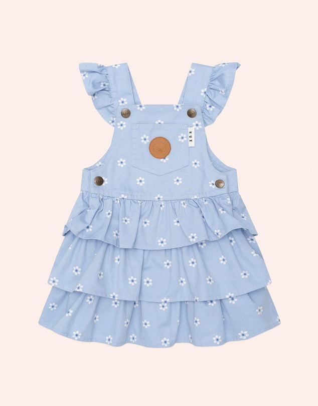 Ditsy Floral Tiered Overall Dress