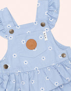 Ditsy Floral Tiered Overall Dress