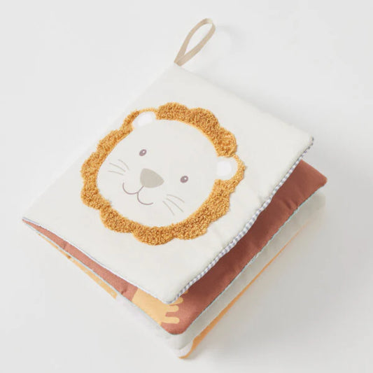 Plush Safari Baby Book
