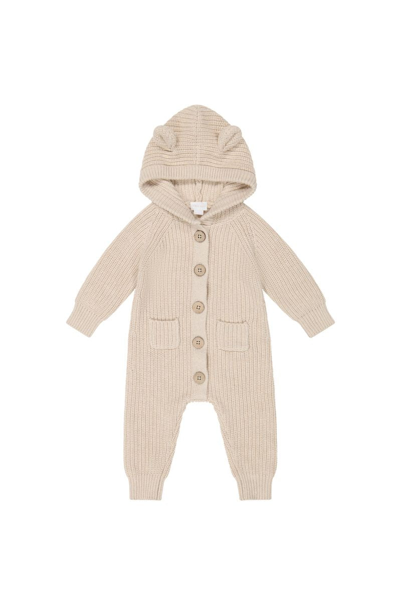 Luca Knitted Onepiece | Oatmeal Marle