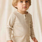 Pima Cotton Shae Top | Slim Stripe Brioche/Cloud