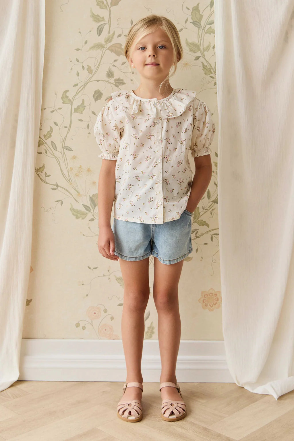 Kora Short | Antique Blue