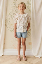 Kora Short | Antique Blue