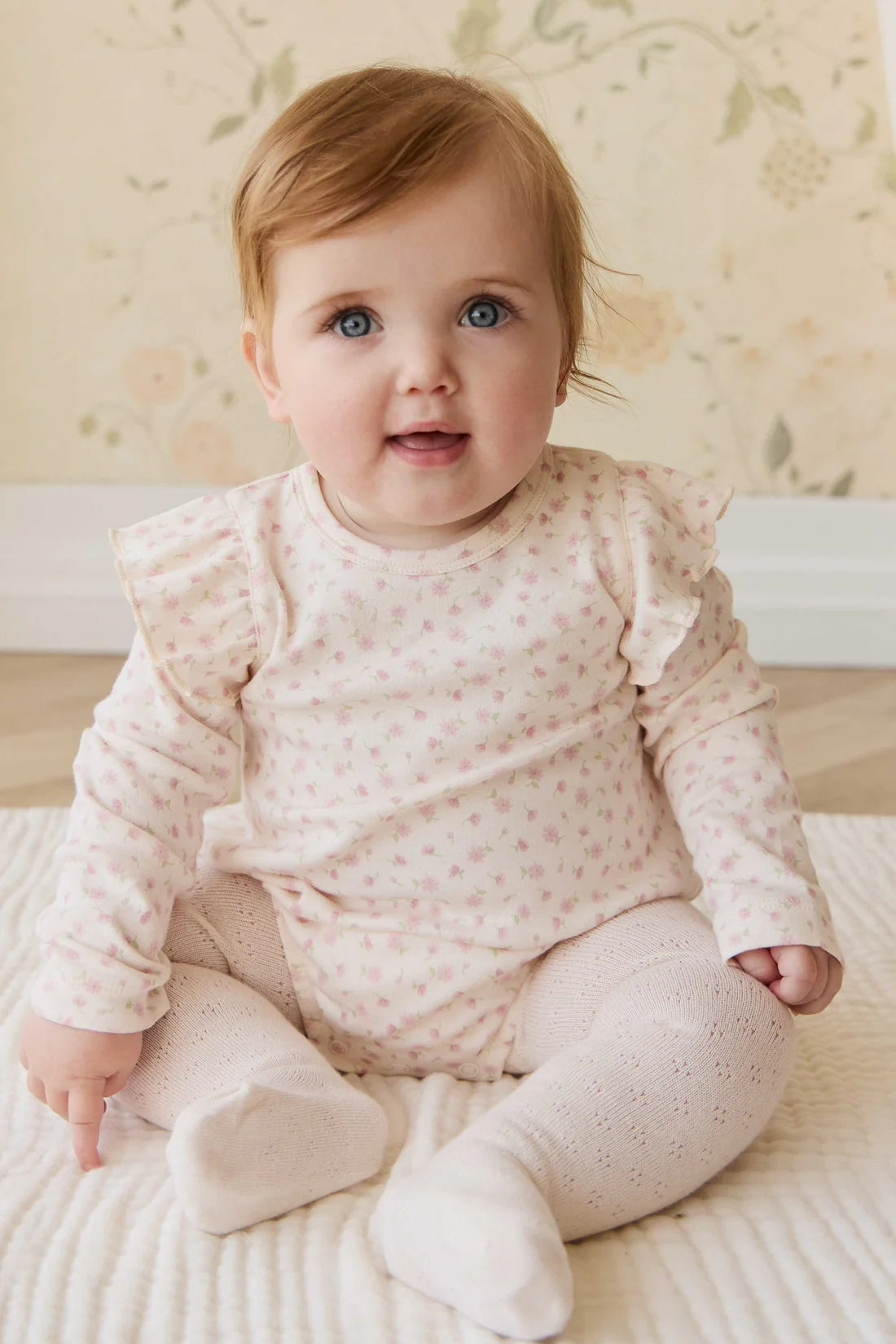 Organic Cotton Kinley Playsuit | Victoria Blush