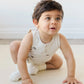 Pima Cotton Noah Playsuit | Henry Hedgehog Birch