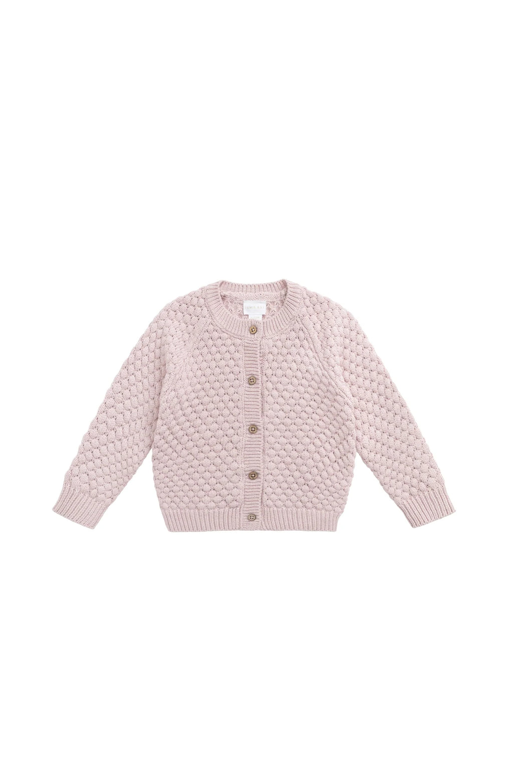 Maple Cardigan | Pastel Pink Marle