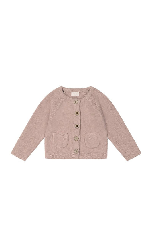 Simple Cardigan | French Pink Marle